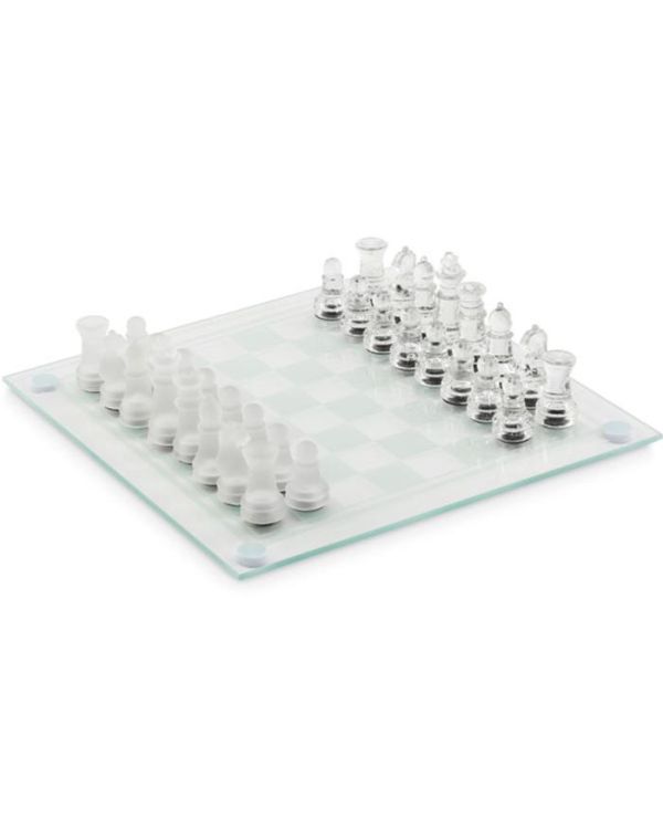 "Scaglass" Glass Chess Set Board Game