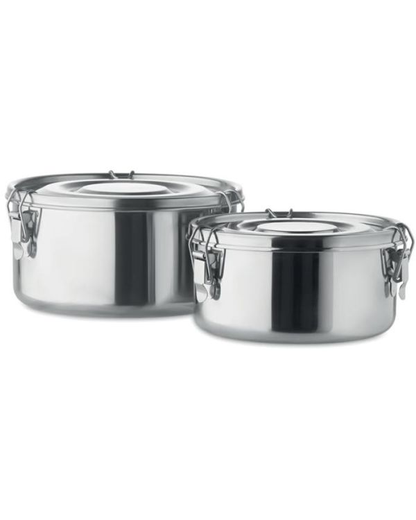 Elles Set Of 2 Stainless Steel Boxes