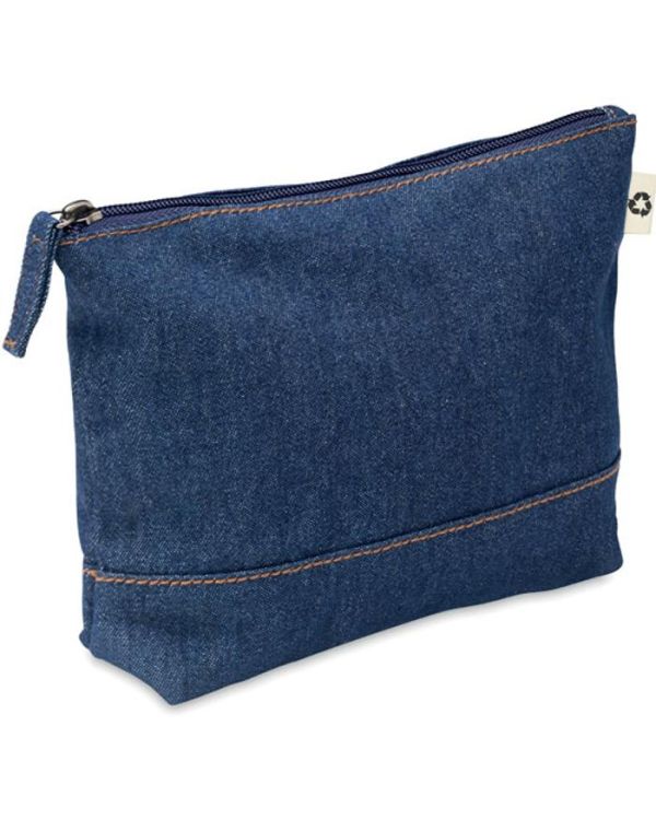 Style Pouch Recycled Denim Cosmetic Pouch