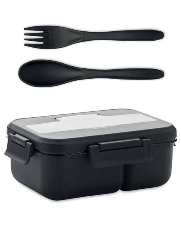 "Makan" Lunch Box With Cutlery In Pp