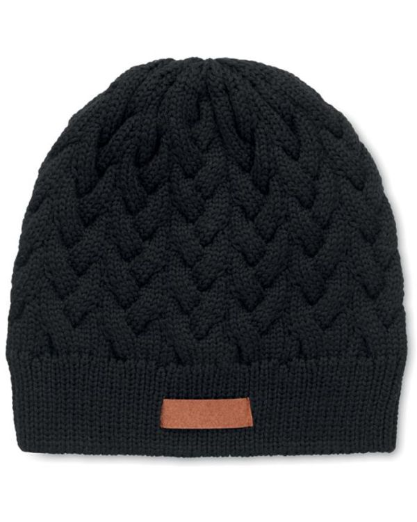 "Katmai" Cable Knit Beanie In RPET