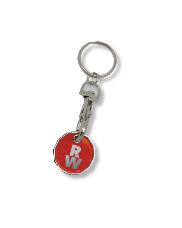New Pound Coin Trolley Keyring