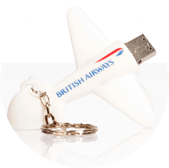 American Airlines usb stick in the shape of a plane