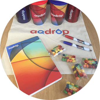 AQdrop merchandise