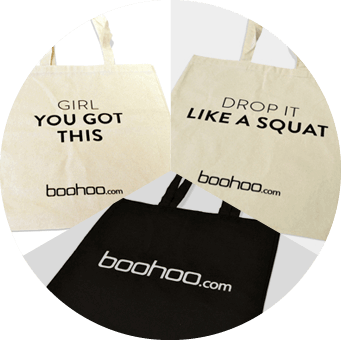 Boohoo tote bags