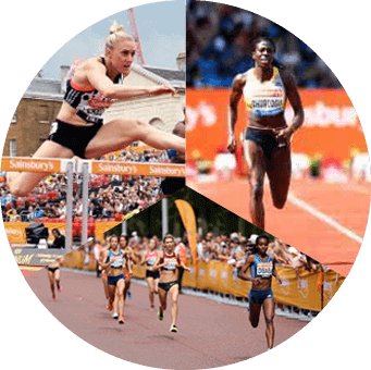 Players at the British Athletics