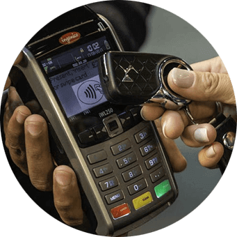 DS Automobiles key with bPay contactless payment chip