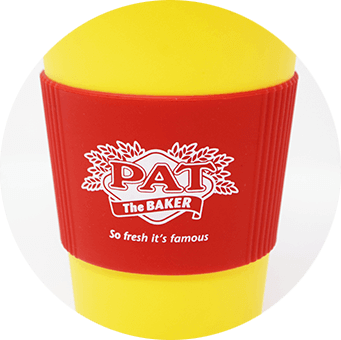 Pat the Baker coffee cup colours