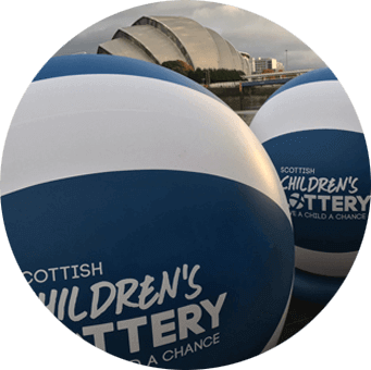 STV lottery inflatable balls